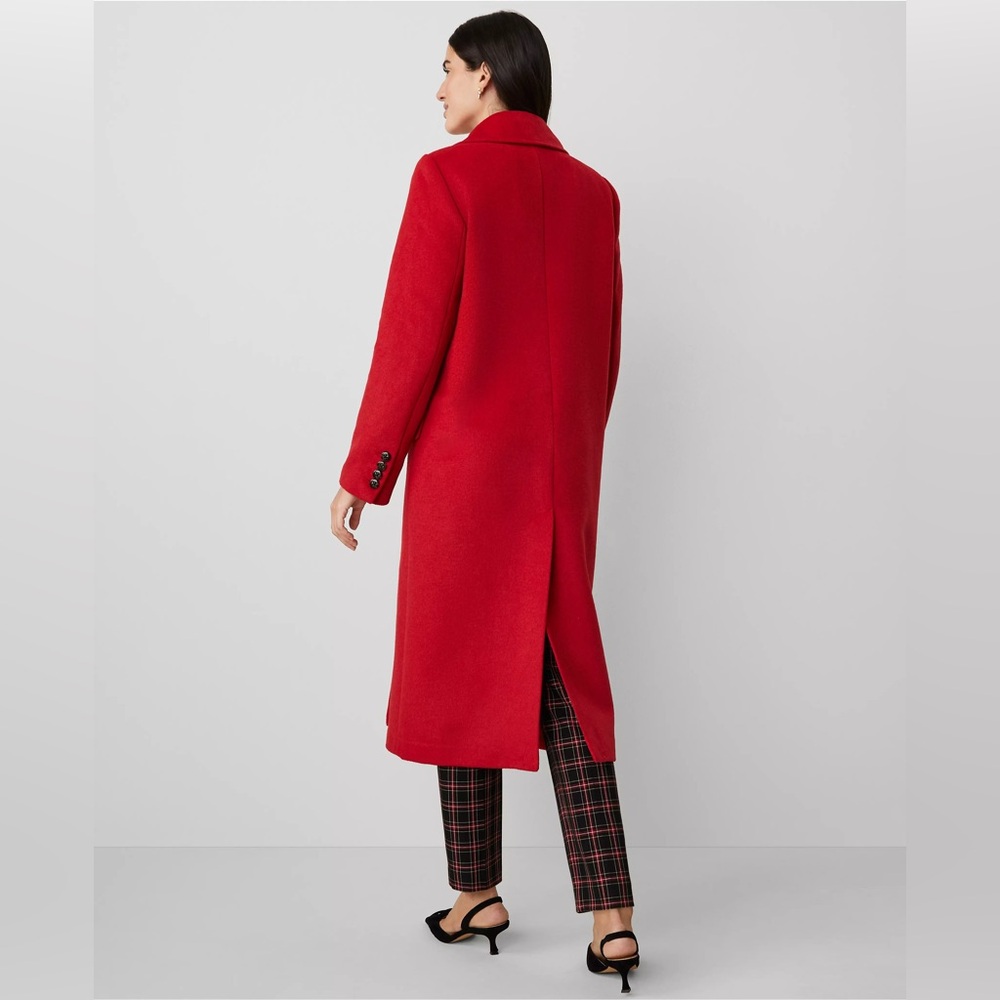 Ann Taylor Wool Blend Long Double breasted Peacoat Coat 829889 - Picture 4 of 12
